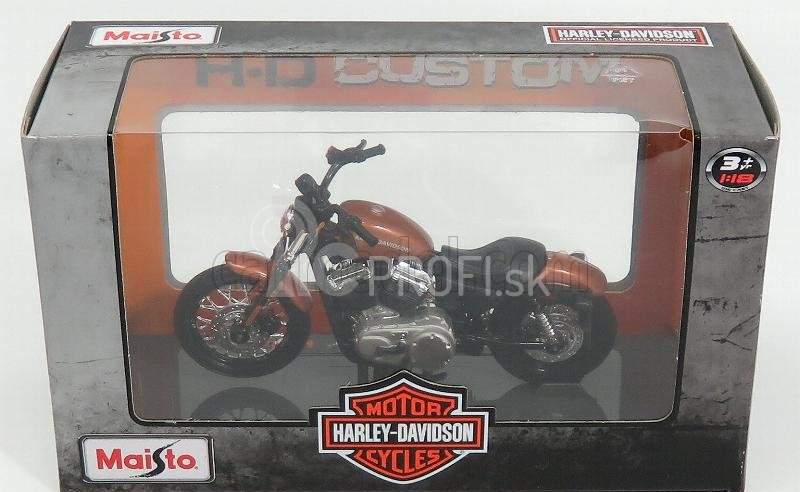 Maisto Harley Davidson Xl 1200n Nightster 2007 1:18 Copper Met