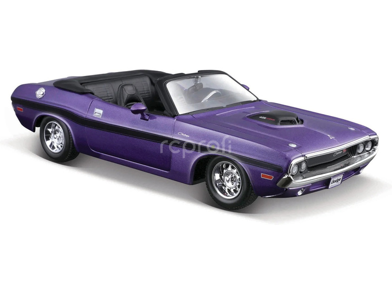 Maistoge Challenger R/T Cabrio 1970 1:24 fialová metalíza