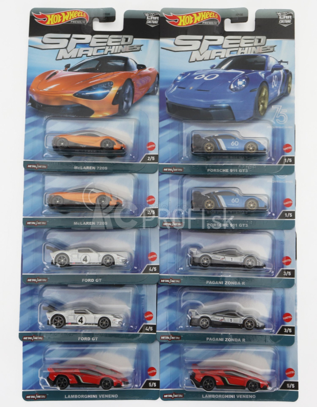 Mattel hot wheels Lamborghini Set Assortment 10 kusov 1:64 Rôzne