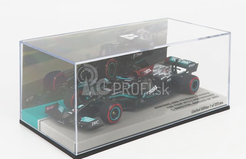 Minichamps Mercedes gp F1 W12 Mercedes M12 Eq Power+ Team Amg Petronas Motorsport Formula One N 44 Winner Bahrain Gp 2021 Lewis Hamilton 1:43 Black Green