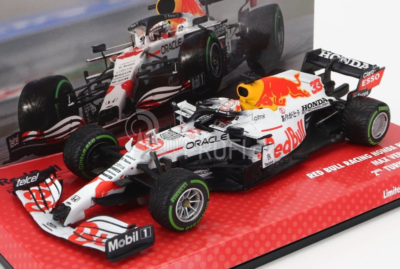 Minichamps Red bull F1 Rb16b Honda Ra620h Team Aston Martin N 33 Majster sveta 2. Turecký Gp 2021 Max Verstappen 1:43 Biela červená