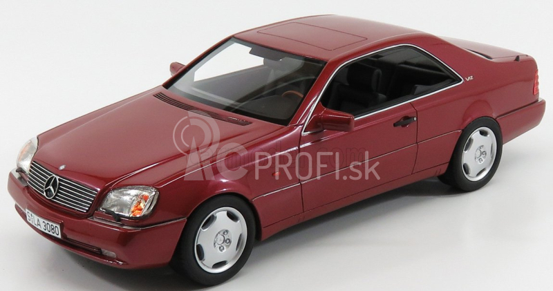 Modely Mercedes benz S-class 600sec Coupe (c140) 1992 1:18 Red Met