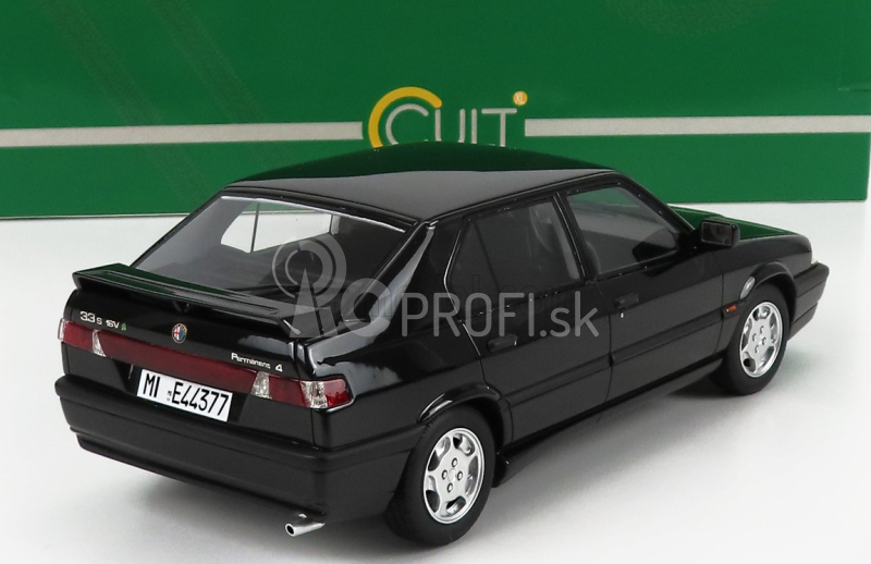 Modely v mierke Alfa romeo 33 S Qv Permanent 4 1991 1:18 čierna