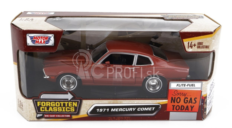 Motor-max Mercury Comet 1971 1:24 hnedý