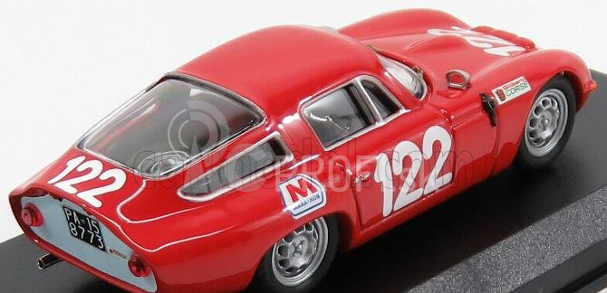 Najlepší model Alfa romeo Tz1 Scuderia Pagaso N 122 Targa Florio 1966 Lo Piccolo - Sutera 1:43 Red