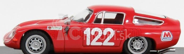 Najlepší model Alfa romeo Tz1 Scuderia Pagaso N 122 Targa Florio 1966 Lo Piccolo - Sutera 1:43 Red