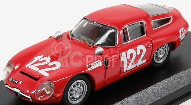 Najlepší model Alfa romeo Tz1 Scuderia Pagaso N 122 Targa Florio 1966 Lo Piccolo - Sutera 1:43 Red