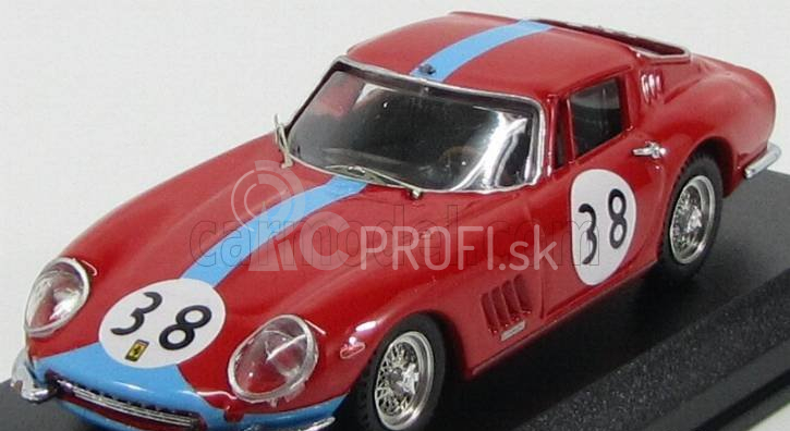 Najlepší model Ferrari 275 Gtb/4 Coupe N 38 Winner 1000km Parigi 1966 Vestey - Gaspar 1:43 Red Bluette