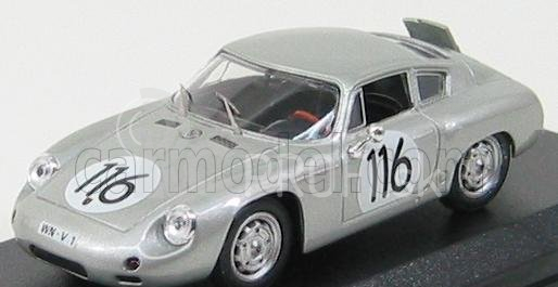 Najlepší model Porsche 1600gs Abarth N 116 Targa Florio 1960 Linge - Strahle - Lissmann 1:43 Silver