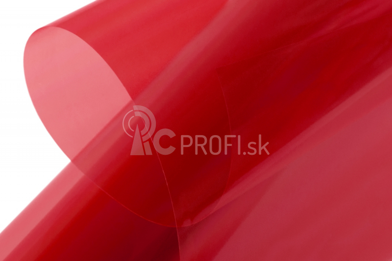 Nažehľovacia fólia KAVAN - transparentná červená