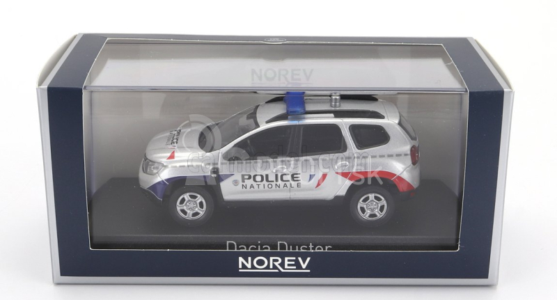 Norev Dacia Duster Police Nationale 2021 1:43 Strieborná