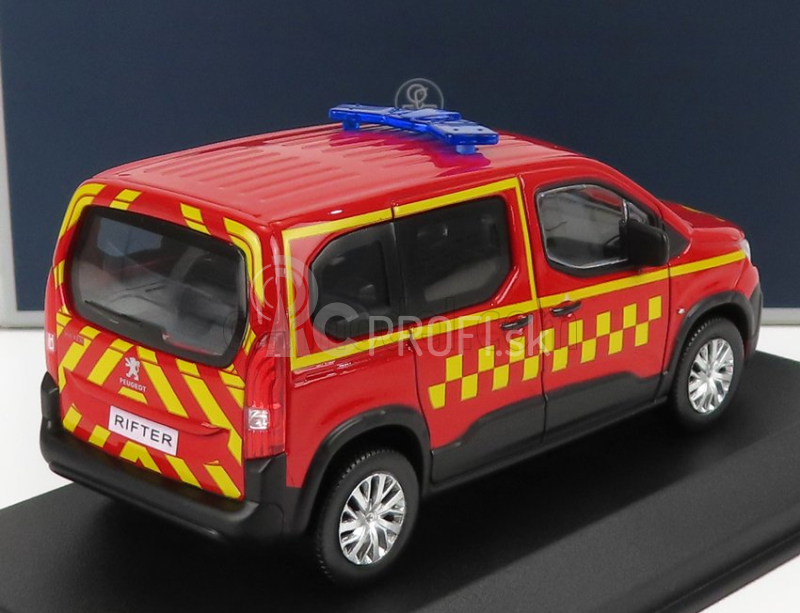 Norev Peugeot Riftersapeurs Pompiers 2019 1:43 Červená žltá