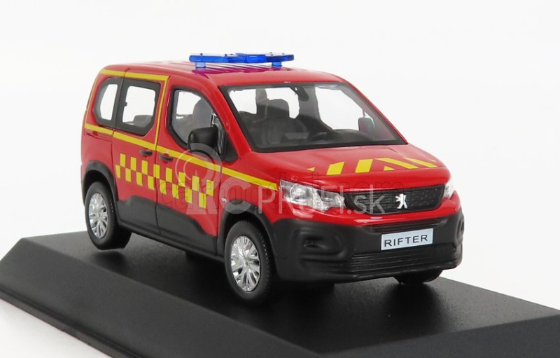 Norev Peugeot Riftersapeurs Pompiers 2019 1:43 Červená žltá