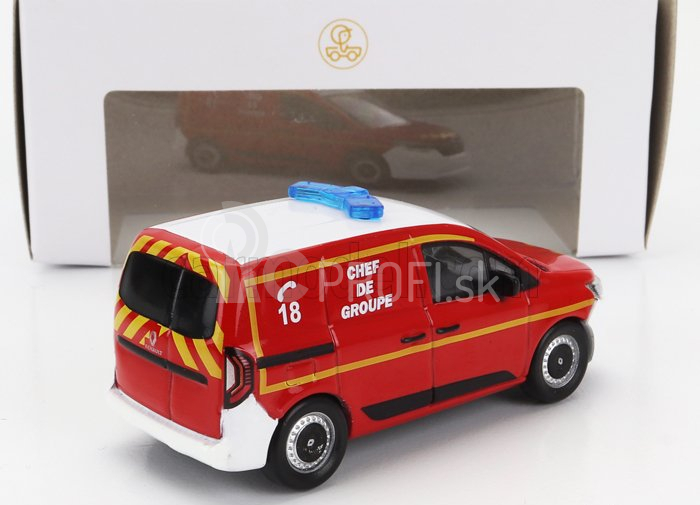 Norev Renault Kangoo Van Sapeurs Pompiers Chef De Group 2023 1:64 červená biela