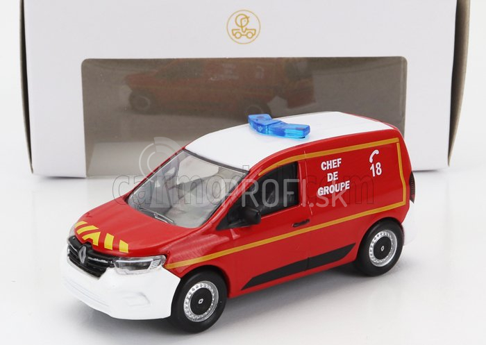 Norev Renault Kangoo Van Sapeurs Pompiers Chef De Group 2023 1:64 červená biela