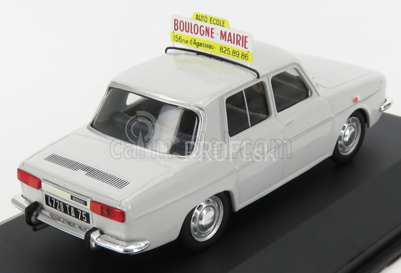 Odeon Renault R10 Auto Ecole Boulogne-Mairie 1969 1:43 Svetlosivá