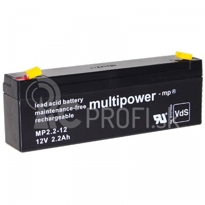 Pb akumulátor MULTIPOWER 12V/2,2Ah