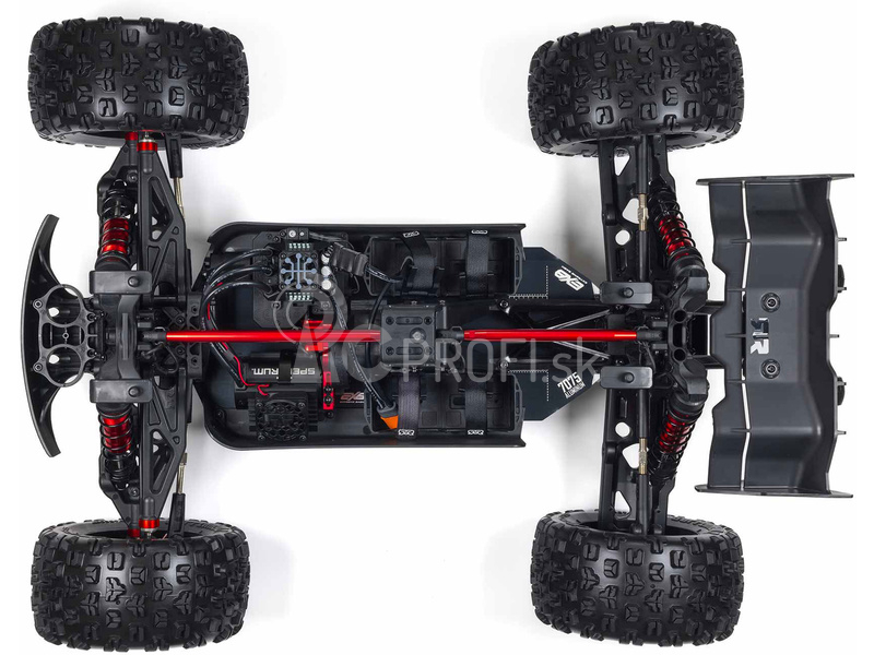 RC auto Arrma Kraton 8S BLX 1:5 4WD EXB RTR, čierne