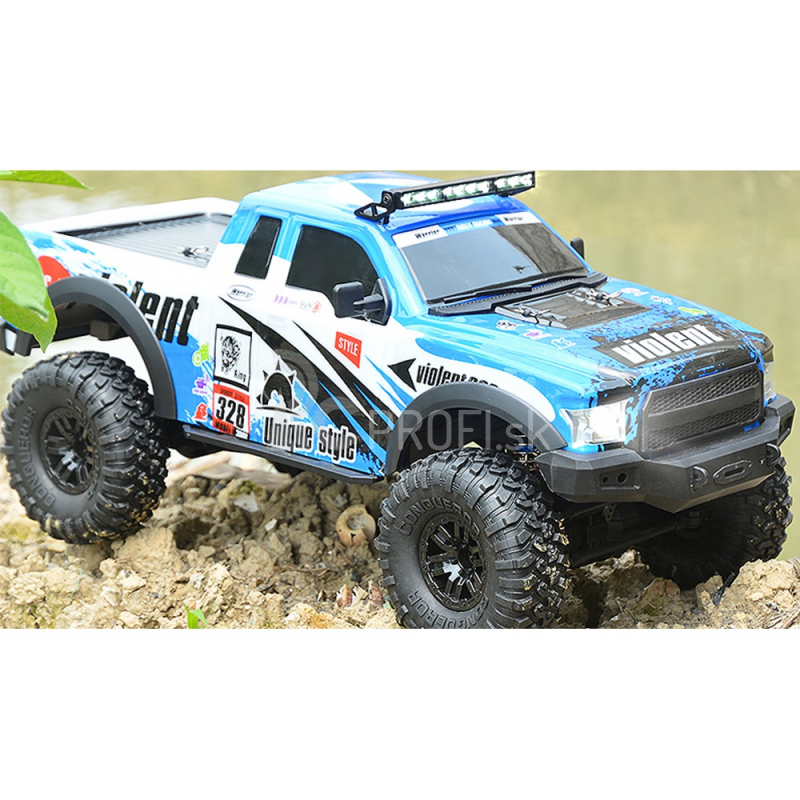 RC auto Dirt Climbing Pickup Race Crawler, modré