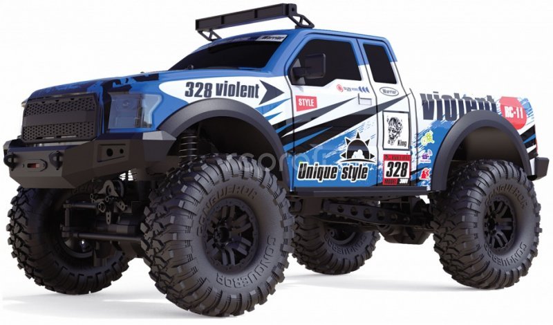 RC auto Dirt Climbing Pickup Race Crawler, modré