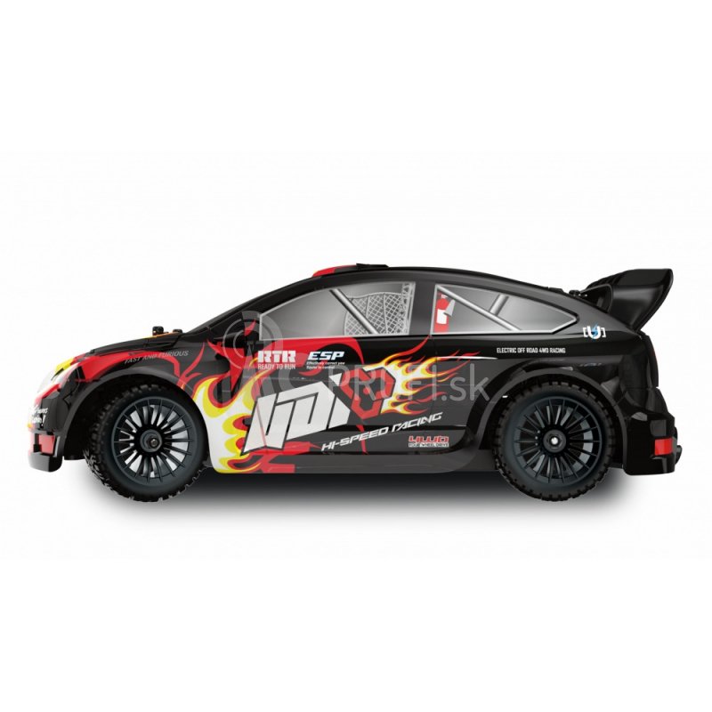 RC auto FR16 Rallye Drift Sports Car, čierne