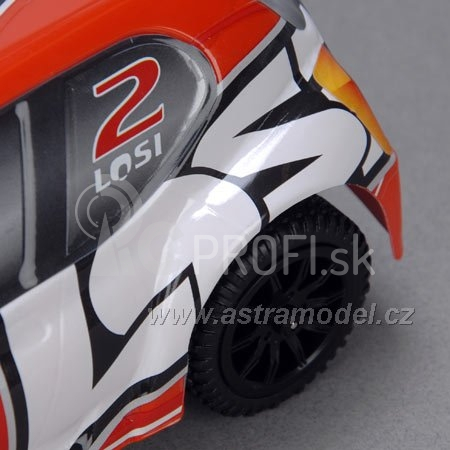 RC auto Losi Micro-Rally Car 1:24, šedý/biely