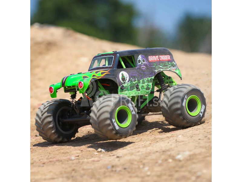 RC auto Losi Mini LMT 1:18 4WD RTR Grave Digger