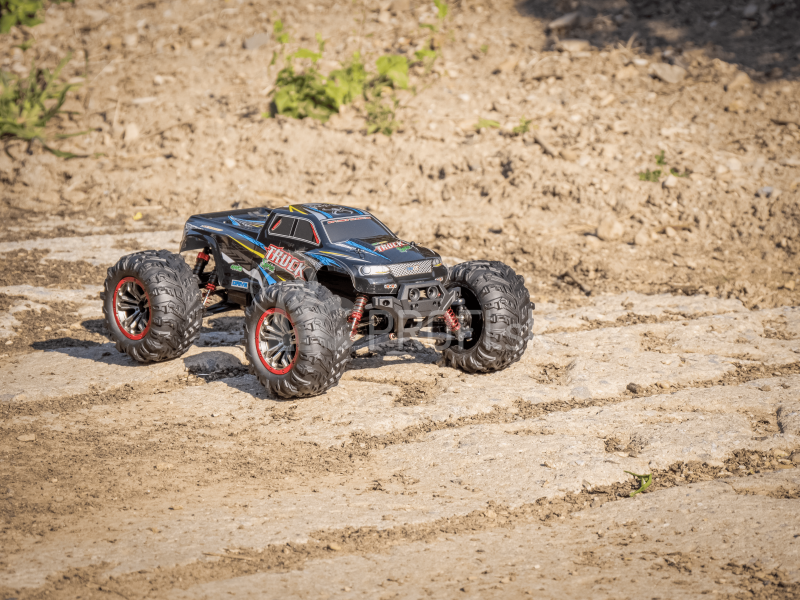 RC monster truck 9125, červená + náhradná batéria