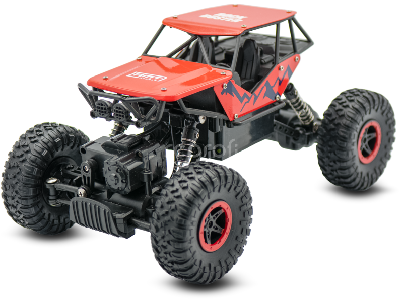 RC auto RMT Rock Buster, červená + náhradná batéria