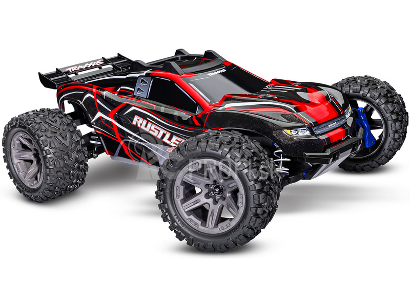 RC auto Traxxas Rustler 1:10 2BL 4WD RTR, modré