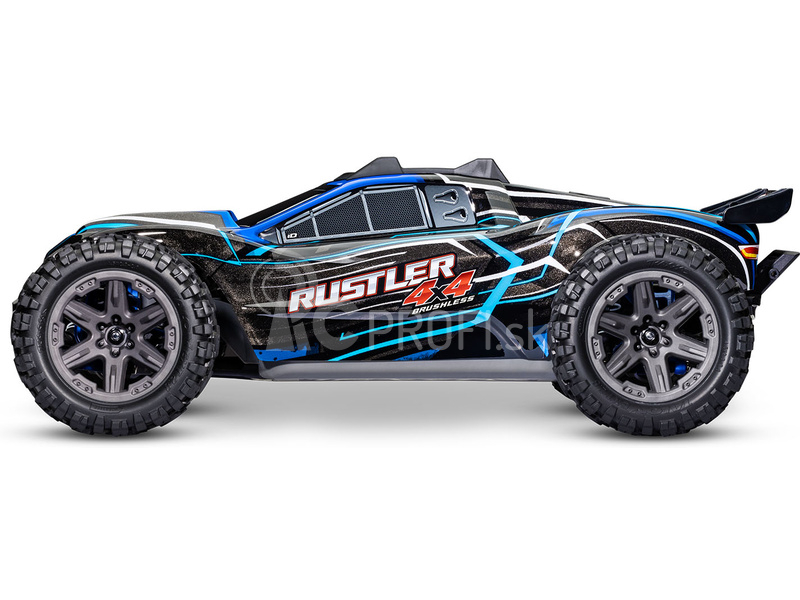 RC auto Traxxas Rustler 1:10 2BL 4WD RTR, modré