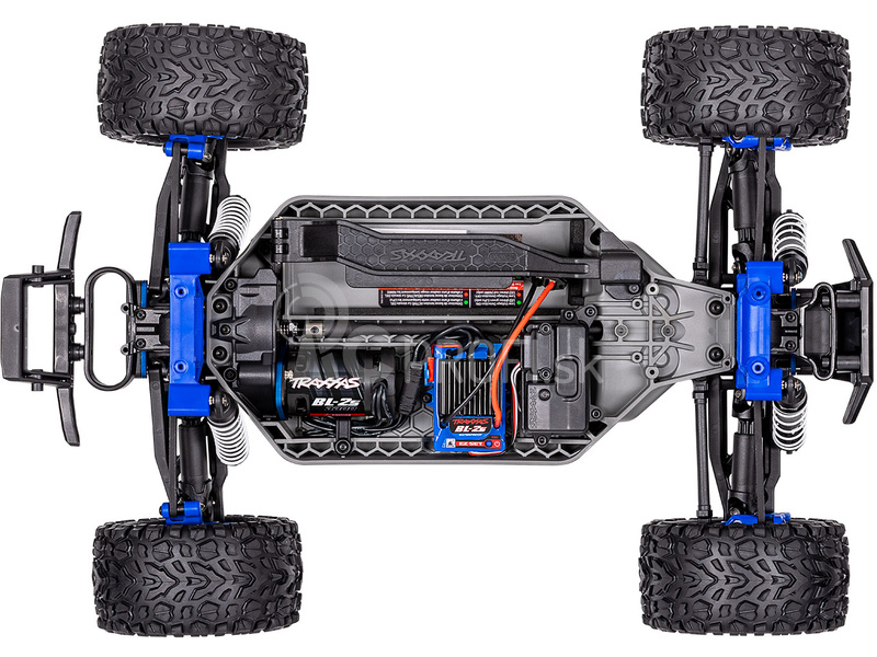 RC auto Traxxas Rustler 1:10 2BL 4WD RTR, modré