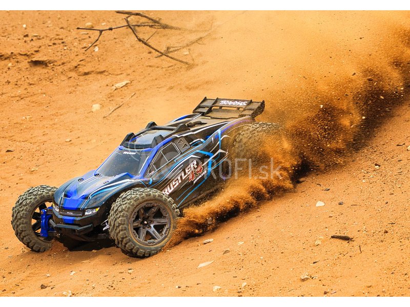 RC auto Traxxas Rustler 1:10 2BL 4WD RTR, modré