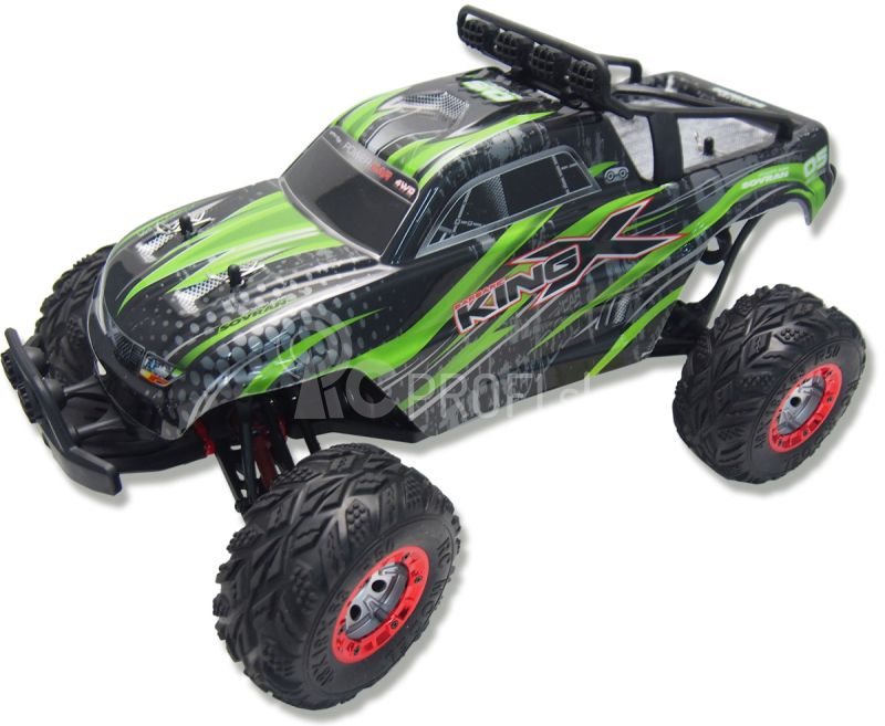 RC auto X-King monstertruck, zelená