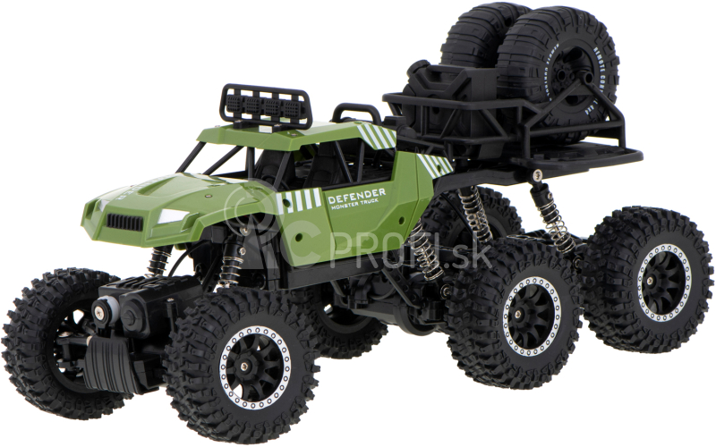 RC crawler Pick up 6x6, zelená