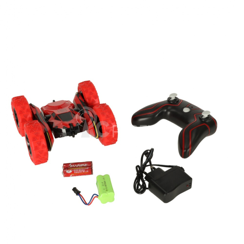 RC obojstranné auto Atom Max, červená