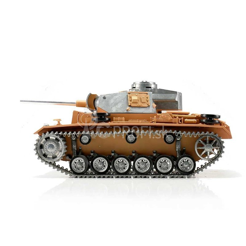 RC tank PzKpfw III 1:16 IR, bez náteru