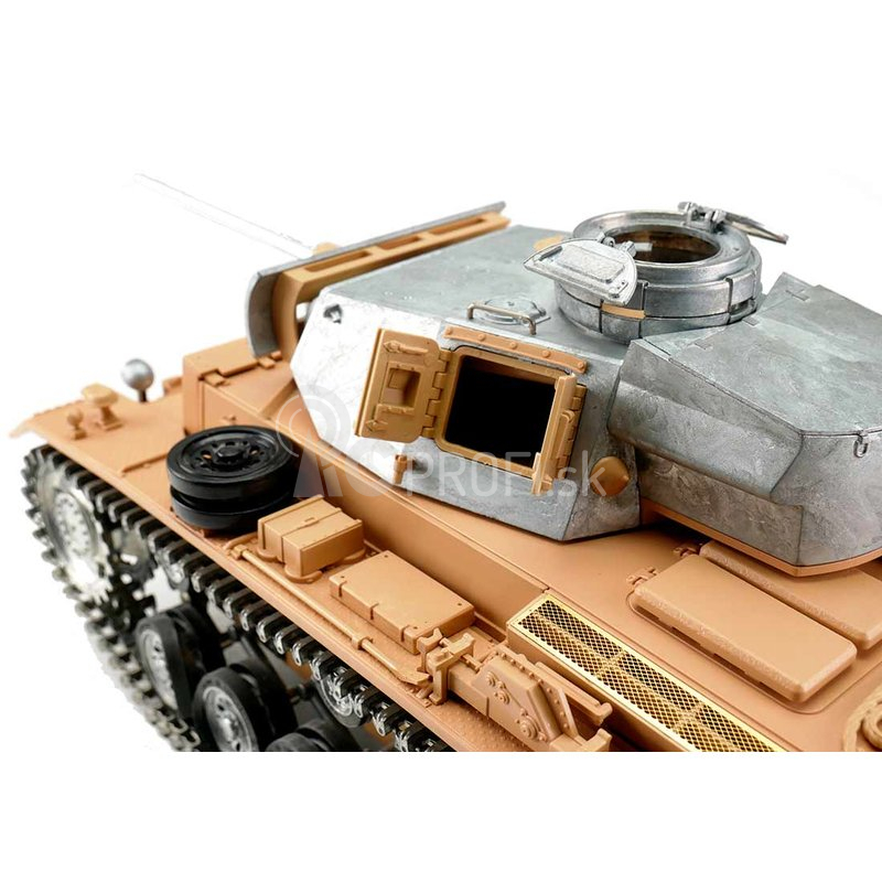 RC tank PzKpfw III 1:16 IR, bez náteru