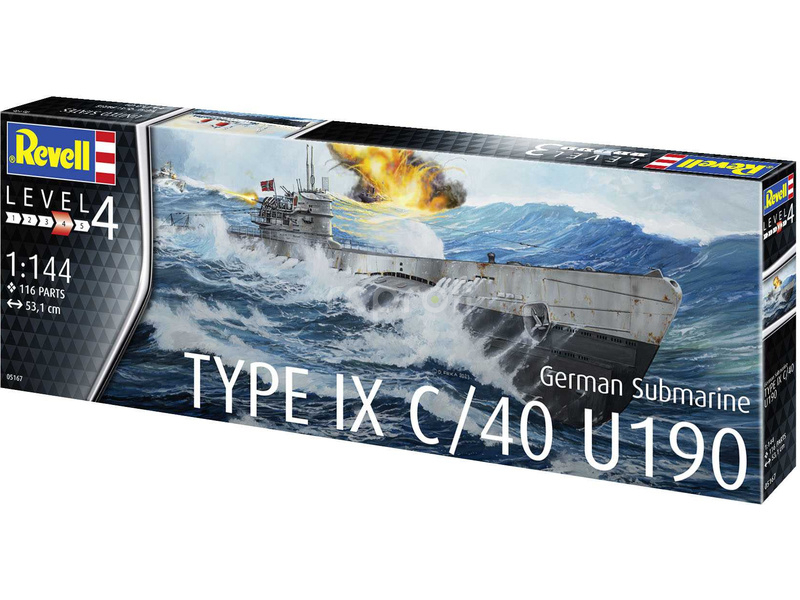 Revell Nemecká ponorka typu IX C/40 (U190) (1:144)