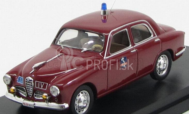 Rio-models Alfa romeo 1900 50th Anniversary Polizia Autostradale Autostrada Del Sole 1964-2014 1:43 Červená