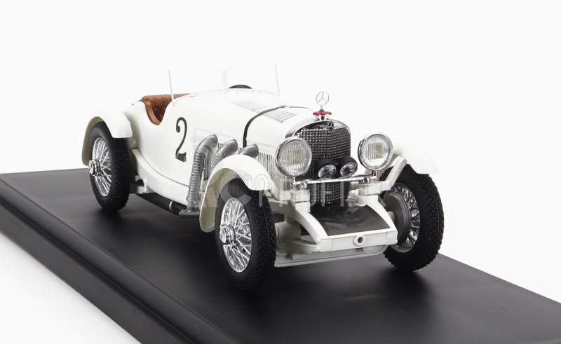 Rio-models Mercedes benz Ssk 7.1l S6 Supercharged Spider N 2 Víťaz 24h Spa 1931 Dimitri Djordjadze - Goffredo Zehender 1:43 Biela