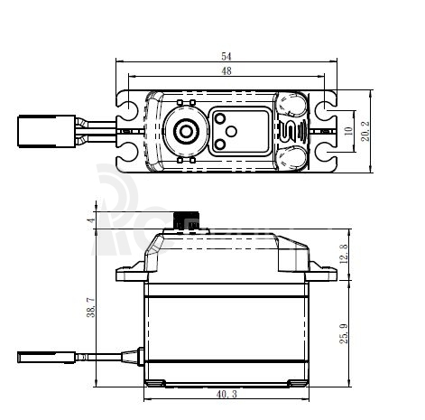 SB-2275MG BRUSHLESS HI VOLT Digitálne servo