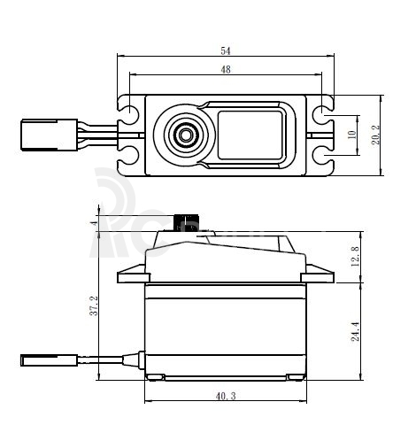 SC-1256TG Digitálne servo