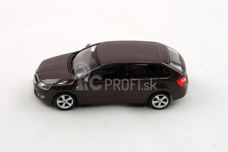 Abrex Škoda Rapid Spaceback (2013) 1:43 - hnedá Topaz metalíza