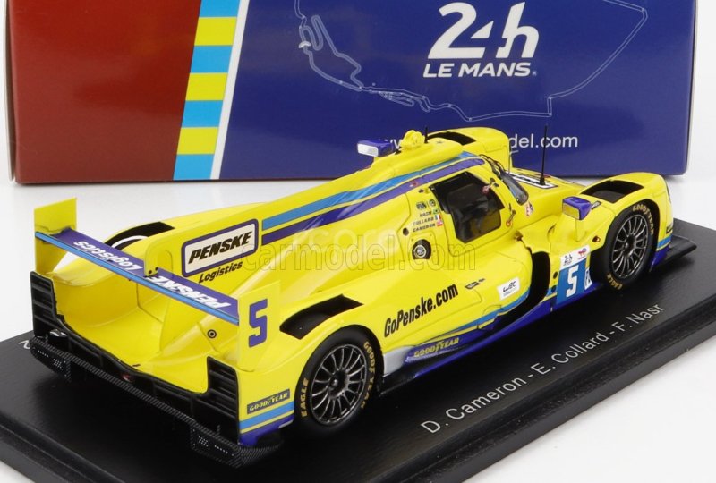 Spark-model Oreca Gibson 07 Gk428 4.2l V8 Team Penske N 5 24h Le Mans 2022 D.cameron - E.collard - F.nasr 1:43 Žltá