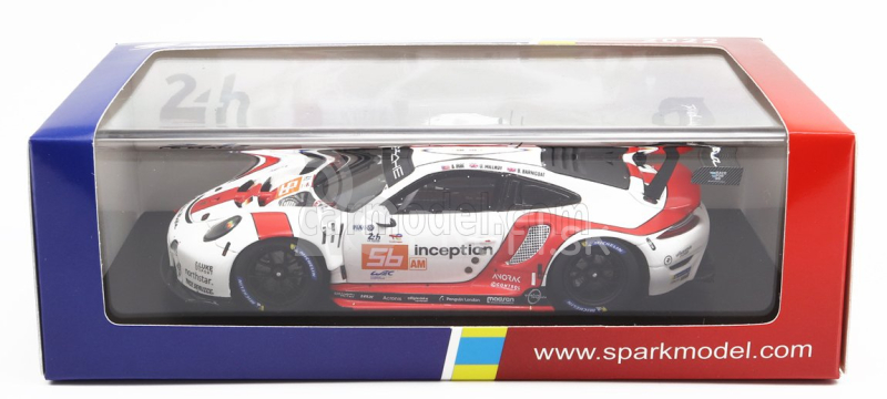 Spark-model Porsche 911 991 Rsr-19 4.2l Team Project-1 N 56 24h Le Mans 2022 B.iribe - O.millroy - B.barnicoat 1:43 Biela červená