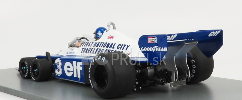 Spark-model Tyrrell F1 P34 Elf N 3 6th Italian Gp Monza 1977 R.peterson 1:18 Blue White