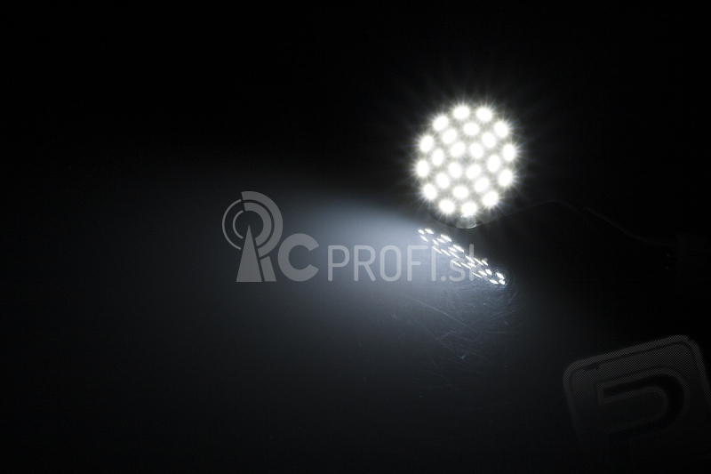 Super mikro svietiace bodové svetlo (24 LED) pre kvadrokoptéry, biele