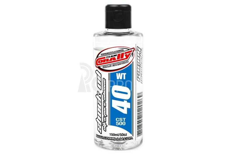 TEAM CORALLY – silikónový olej do tlmičov 40 WT (150ml)