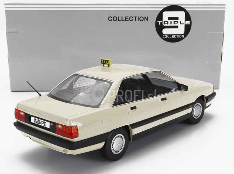 Triple9 Audi 100 (c3) Taxi 1989 1:18 Béžová